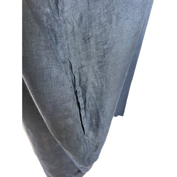 CP Shades Black Oversized 100% Linen Caftan Tunic Dress Size XS X-Small - Picture 6 of 9